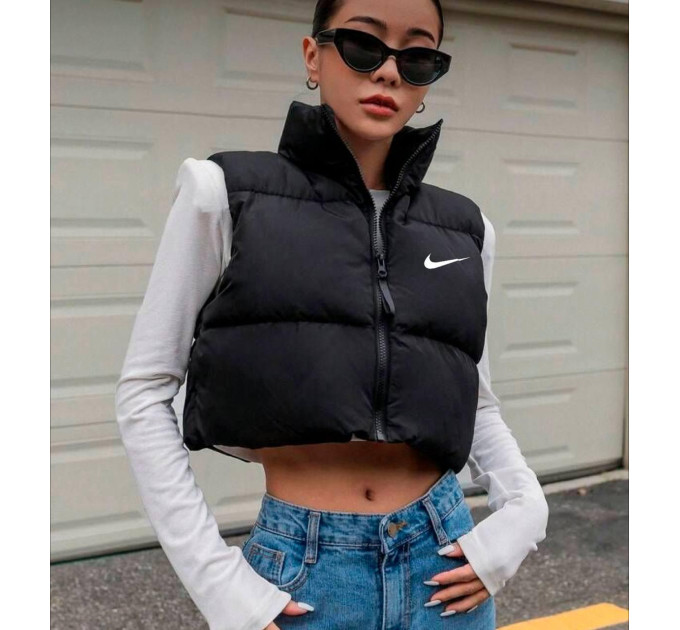 Жіноча жилетка NIKE стильна та тепла (щільність 200)