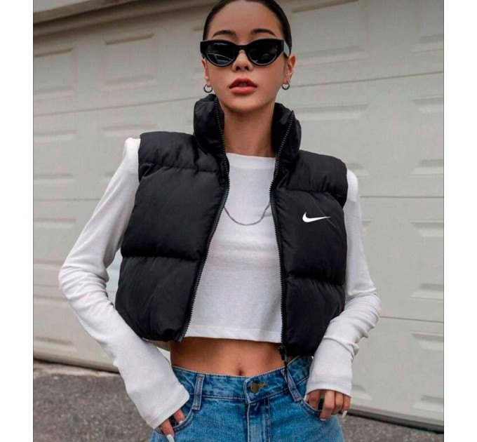 Жіноча жилетка NIKE стильна та тепла (щільність 200)
