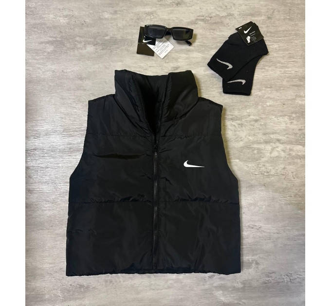 Жіноча жилетка NIKE стильна та тепла (щільність 200)