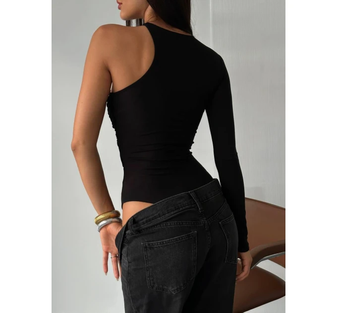 Women's trendy bodysuit with a collar in two colors