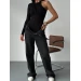 Women's trendy bodysuit with a collar in two colors