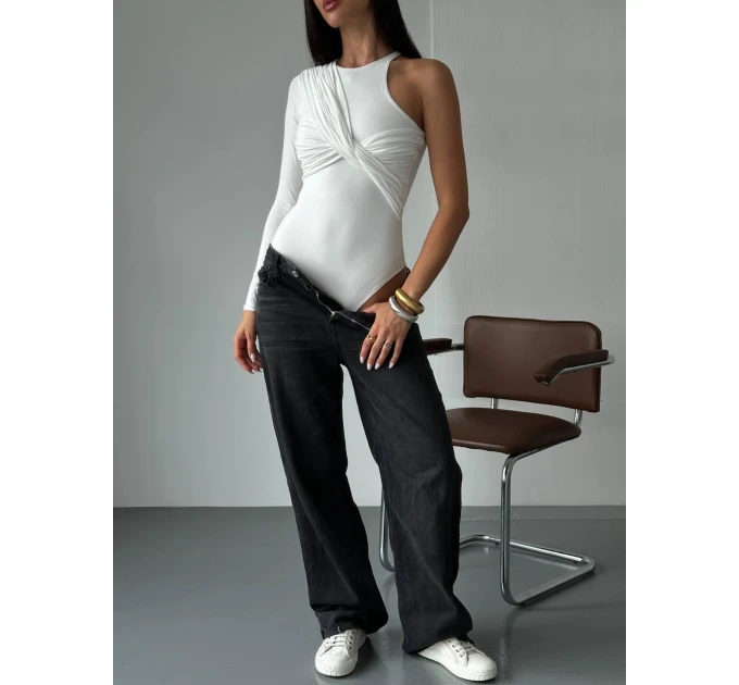 Women's trendy bodysuit with a collar in two colors
