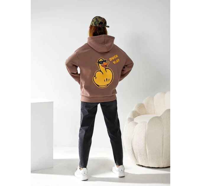 Женское худи "Duck you"