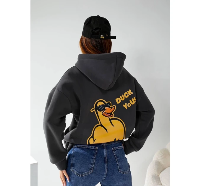 Женское худи "Duck you"