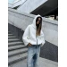 Stylish women's fleece hoodie with print