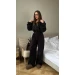 Women's warm reversible fleece jumpsuit (S-XL)