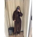 Women's warm reversible fleece jumpsuit (S-XL)