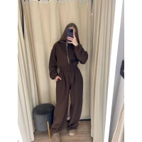 Women's warm reversible fleece jumpsuit (S-XL) 790-2 (61)