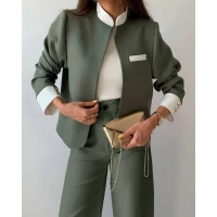 Женский классический деловой костюм на подкладке (есть большие размеры) 9187-2 (29)