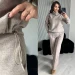 High-quality warm women's angora suit in various colors (42-52)