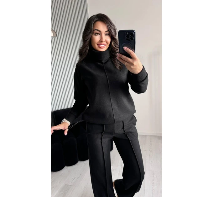 High-quality warm women's angora suit in various colors (42-52)