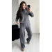 High-quality warm women's angora suit in various colors (42-52)