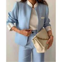 Жіночий класичний діловий костюм на підкладці (є великі розміри) 9187 (29)