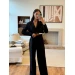 Stylish trendy women's classic business suit two-piece
