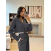 Stylish trendy women's classic business suit two-piece