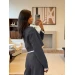 Stylish trendy women's classic business suit two-piece