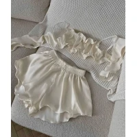 Нежная женская пижама из шелка в разных цветах 371-2 (63)