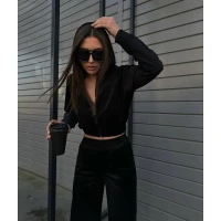 Спортивный женский велюровый костюм в разных цветах (Размеры 42-52) 1053-1 (25)