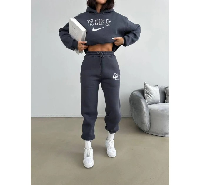 Женский спортивный костюм NIKE (42-48) на флисе в разных цветах