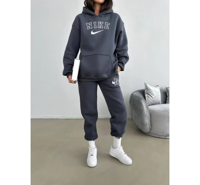 Женский спортивный костюм NIKE (42-48) на флисе в разных цветах