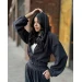 Comfortable spring women's corduroy tracksuit in various colors (Sizes 42-52)