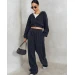 Comfortable spring women's corduroy tracksuit in various colors (Sizes 42-52)