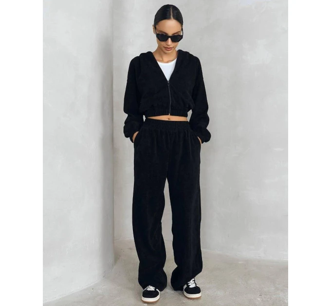 Comfortable spring women's corduroy tracksuit in various colors (Sizes 42-52)
