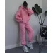 Стильный спортивный женский костюм на флисе "I DON'T CARE" в разных цветах (Размеры 42-52)