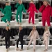 Warm and comfortable women's tracksuit with fleece and various colors