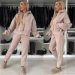 Warm and comfortable women's tracksuit with fleece and various colors