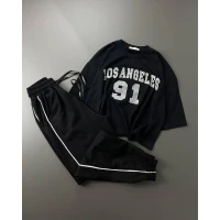 Идеальный женский костюм на лето футболка + штаны 010-1 (27)