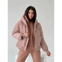 Стильный теплый женский костюм тройка Куртка + Костюм в разных цветах 863 (90)