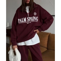 Stylish women's fleece tracksuit in a trendy color 251 (110)