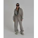 Stylish women's loose-fitting tracksuit in various colors