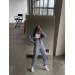 Стильний жіночий спортивний костюм NIKE двонитка (худі+джогери)