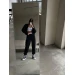 Стильний жіночий спортивний костюм NIKE двонитка (худі+джогери)