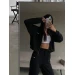 Стильний жіночий спортивний костюм NIKE двонитка (худі+джогери)