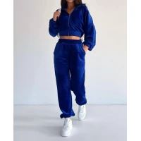 Женский спортивный велюровый спортивный костюм в разных цветах 4048 (25pf) Женский спортивный велюровый спортивный костюм в разных цветах 4048 (25pf)