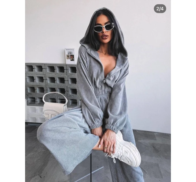 Stylish and comfortable women's corduroy tracksuit in various colors (S-XL)
