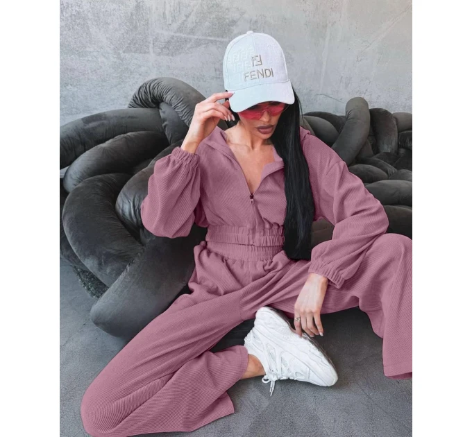Stylish and comfortable women's corduroy tracksuit in various colors (S-XL)