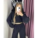 Stylish and comfortable women's corduroy tracksuit in various colors (S-XL)