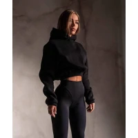 Женский спортивный костюм худи и лосины 335 (39)