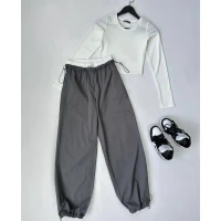 Стильный и комфортный спортивный женский костюм карго + топ (42-52) 206 (73)