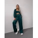 Trendy velour women's tracksuit, two-piece, large color palette