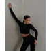 Спортивный женский костюм (топ + лосины)