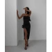 The perfect basic black dress with a lace-up back