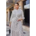 Women's silk dress, very stylish and elegant model (available in large sizes 42-54)