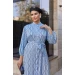 Women's silk dress, very stylish and elegant model (available in large sizes 42-54)