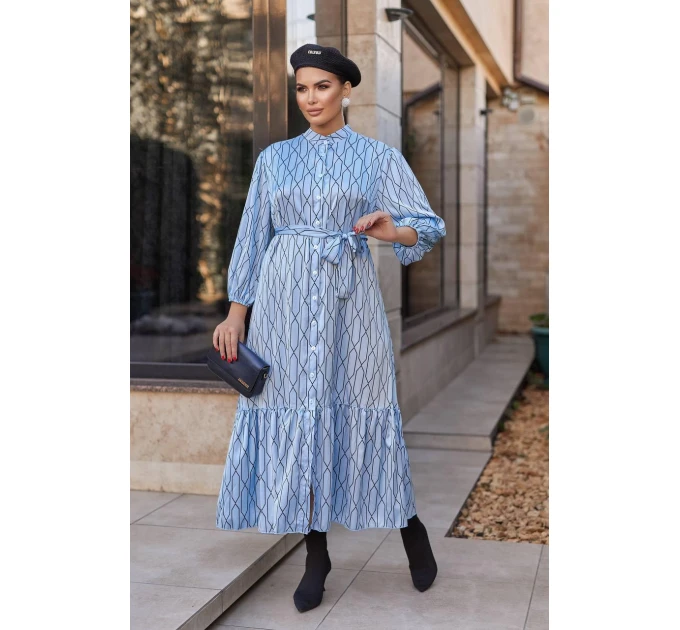 Women's silk dress, very stylish and elegant model (available in large sizes 42-54)