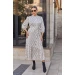 Women's silk dress, very stylish and elegant model (available in large sizes 42-54)
